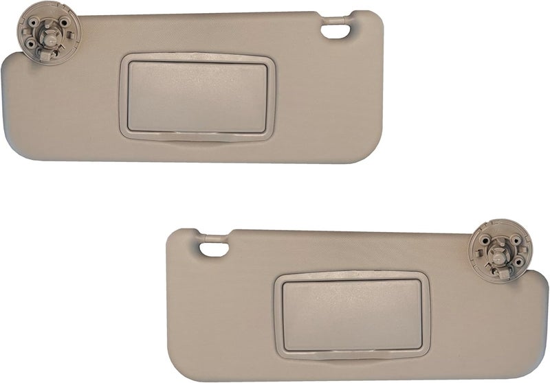 2M PLASTIC Sun Visor Fits for Chevy Cruze 2011 2012 2013 2014 Pair Set Left+Right 3 Screws 2MPLASTIC (Beige Cocoa) - Image 1